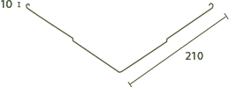 Valley Gutter Tech Drawing